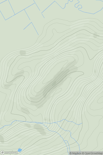 Thumbnail image for Bryngwyn [Dolgellau to Machynlleth] showing contour plot for surrounding peak
